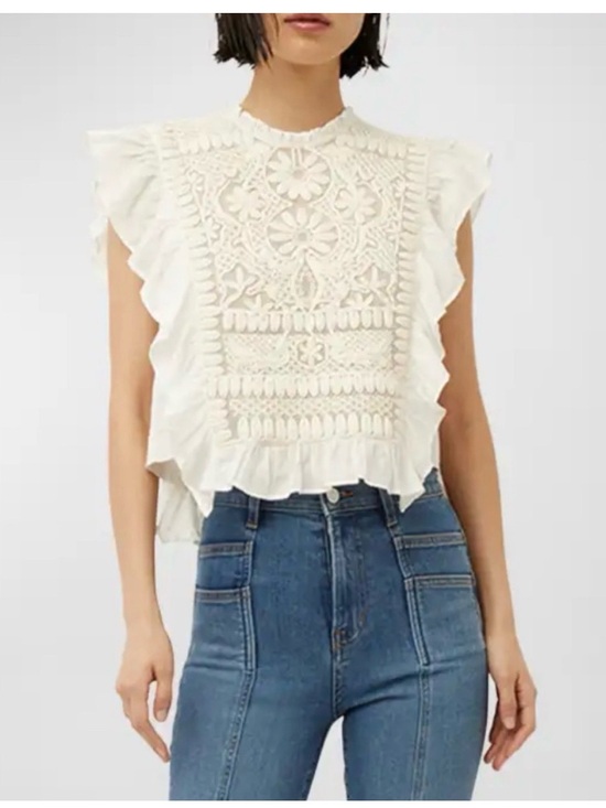 Joie Tops - SOLD Joie Boho Capriana Embroidered Top